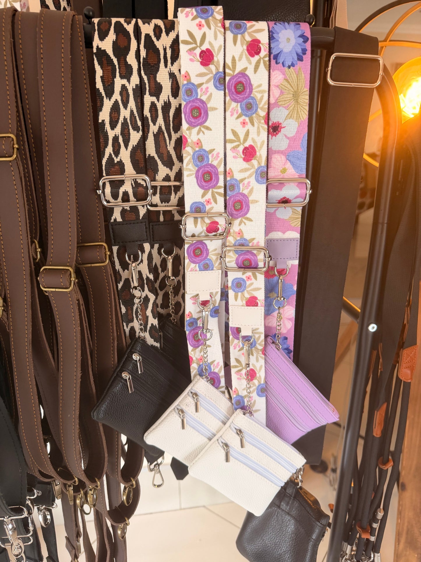 Im Just A Girl Crossbody Phone Strap with Wallet — Pastel Bloom
