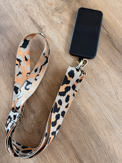 Im Just A Girl Signature Leopard Wallet-Free Phone Strap