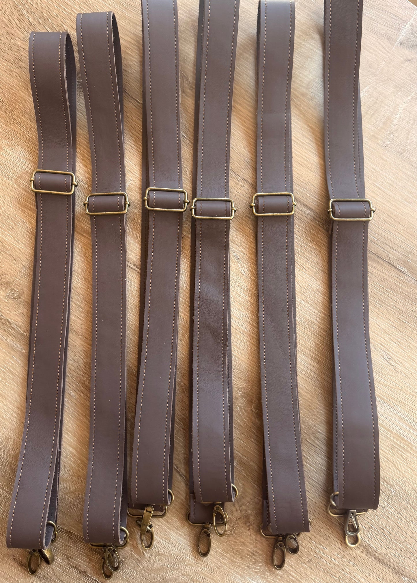 Im Just A Girl Brown Wide Leather Phone Strap Wallet-Free