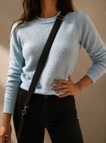 Im Just A Girl Everyday 2-in-1 Leather Crossbody Strap