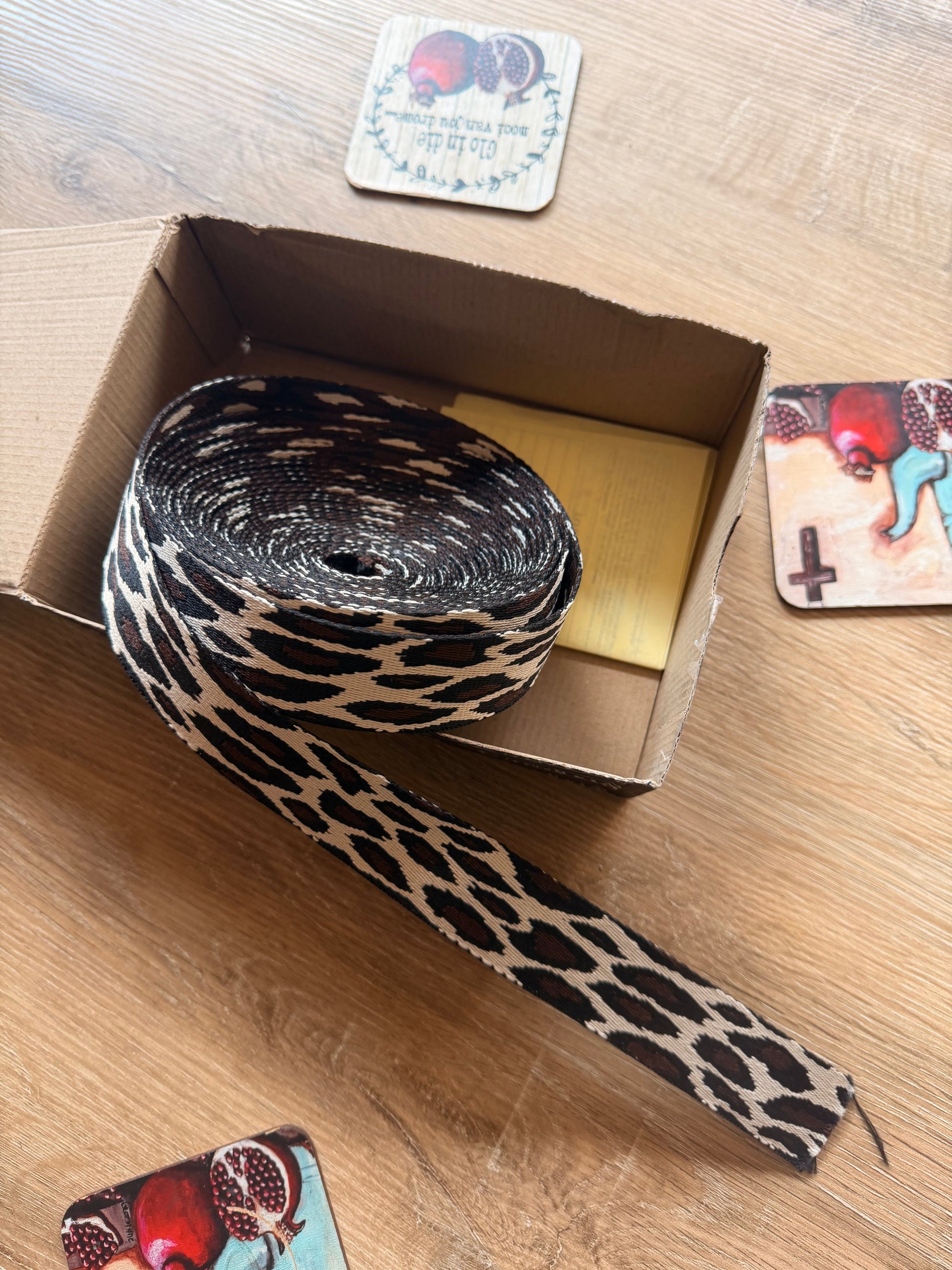 Im Just A Girl Crossbody Phone Strap with Wallet - Classic Leopard
