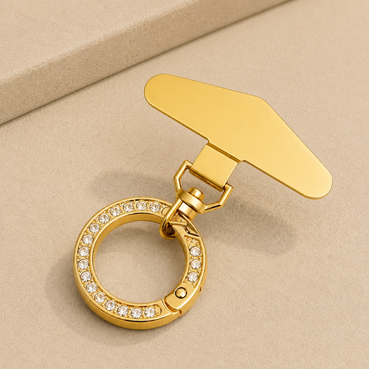 Im Just A Girl Phone Strap Premium Connector Gold