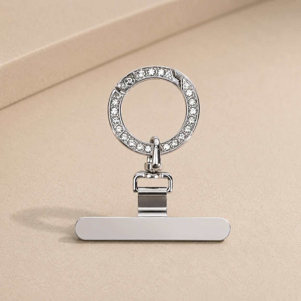 Im Just A Girl Phone Strap Connector Silver