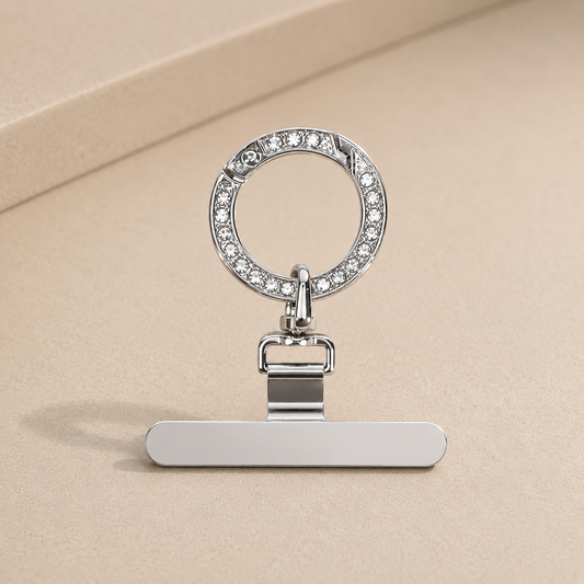 Im Just A Girl Phone Strap Connector Silver