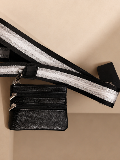 Im Just A Girl Crossbody Phone Strap with Wallet - Midnight Shimmer Strap