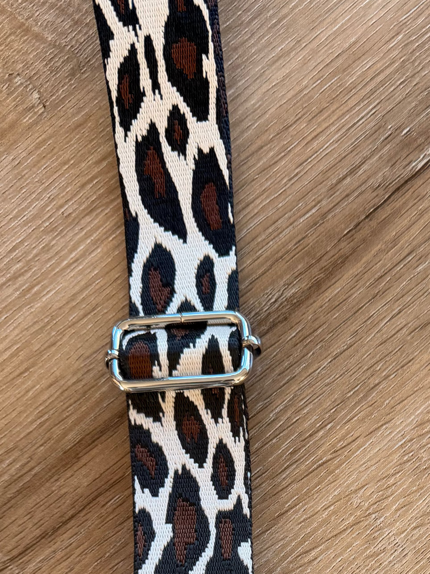 Im Just A Girl Crossbody Phone Strap with Wallet - Classic Leopard