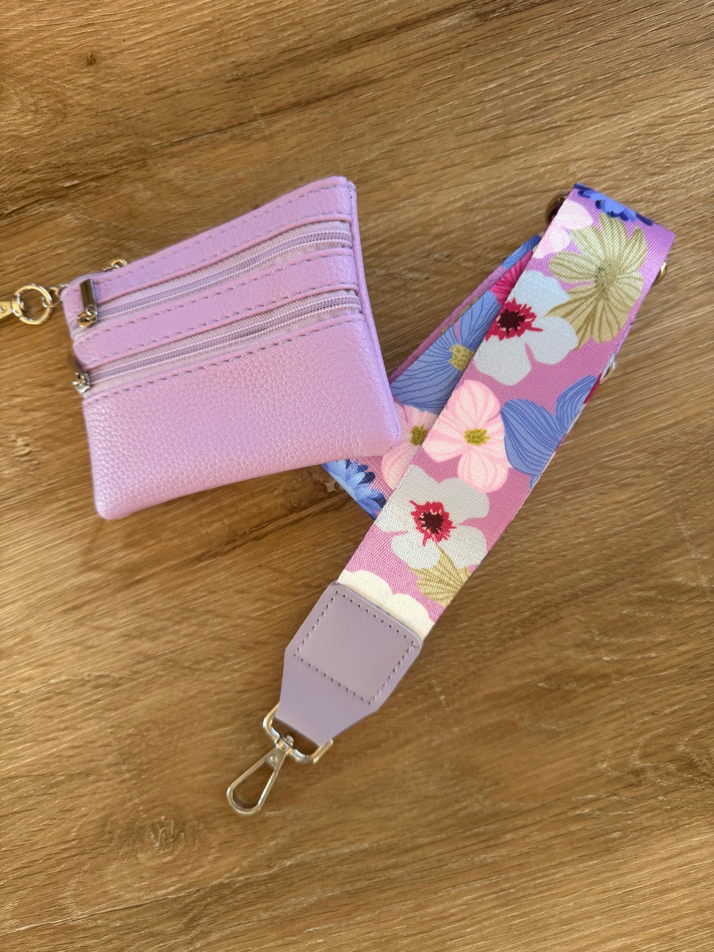 Im Just A Girl Crossbody Phone Strap with Wallet - Violet Grace